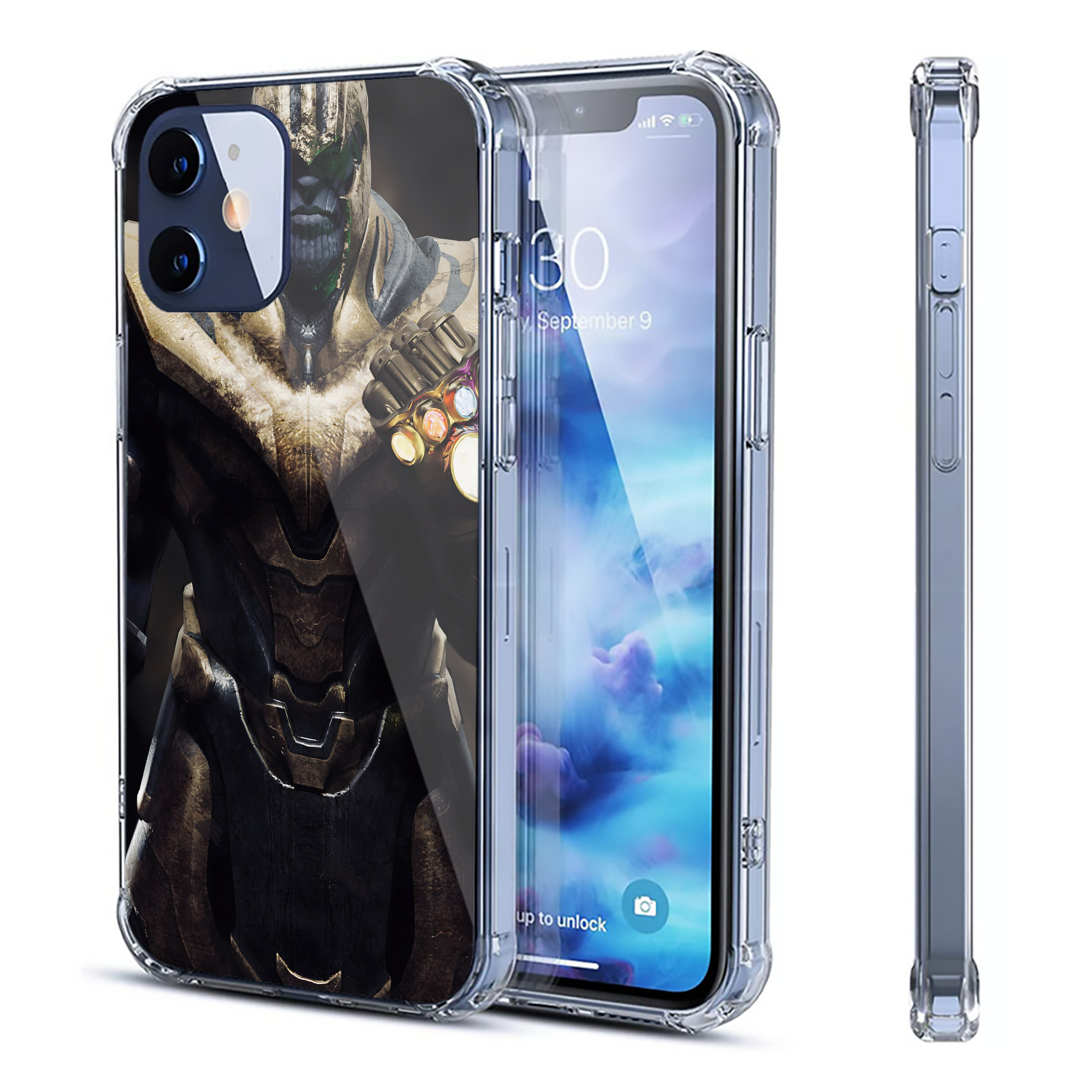 （画像用） アベンジャーズ The Avengers 【iPhone 12シリーズ対応】透明スマホケース（クリアソフトケース）